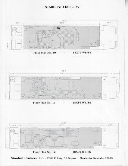 Stardust Cruisers Specification Brochure