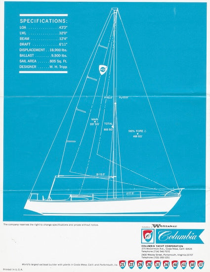 Columbia 43 Launch Brochure