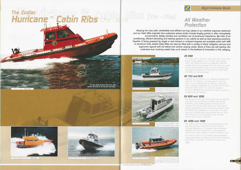 Zodiac 2002 Professional & Military Brochure