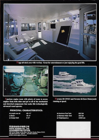 Novatec 50 Motor Yacht Brochure