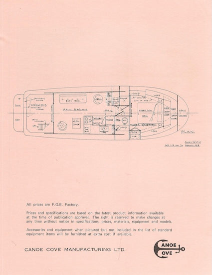 Canoe Cove 41 Sedan Specification Brochure