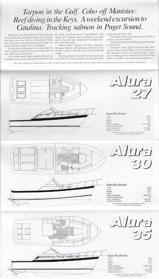 Luhrs 1987 Alura Brochure