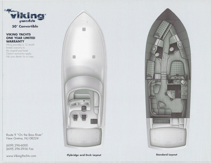 Viking 50 Convertible Specification Brochure