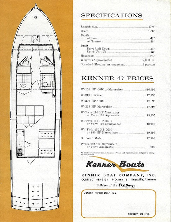 Kenner 47 Brochure