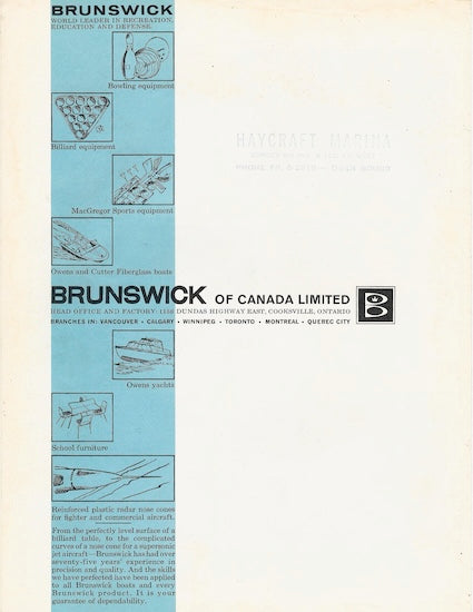 Cutter 1964 Canada Brochure