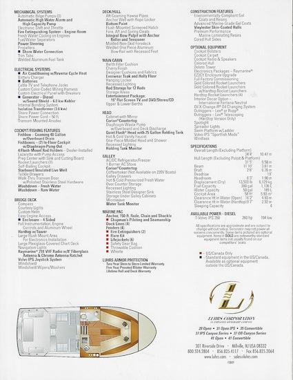 Luhrs 31 Open IPS Brochure