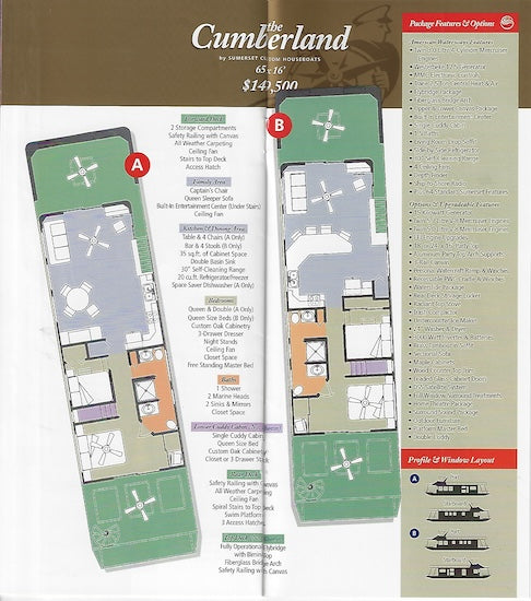 Sumerset American Waterways Houseboats Brochure