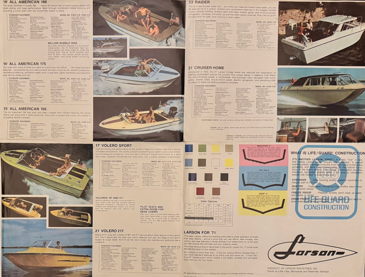 Larson 1971 Brochure