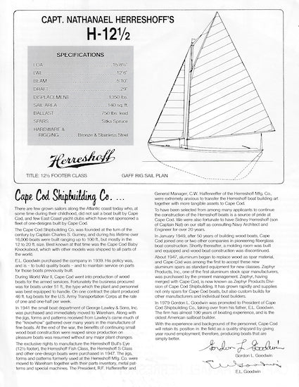 Cape Cod Herreshoff 12 1/2 Brochure