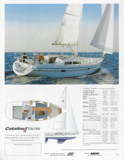 Catalina 34 Mark II Brochure