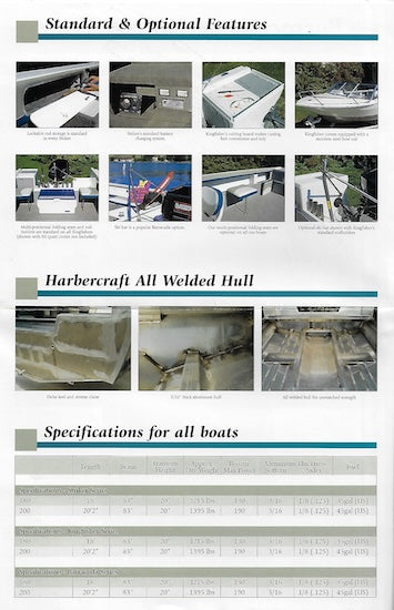 Harbercraft 1997 Brochure