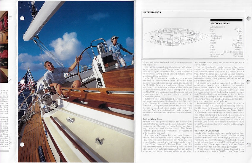 Little Harbor 63 Yachting Magazine Reprint Brochure