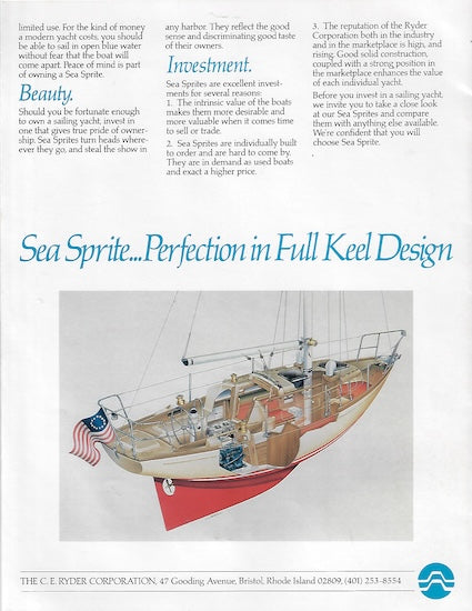 Sea Sprite Brochure