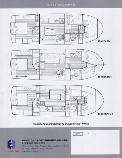 Hampton 42 Trawler Brochure