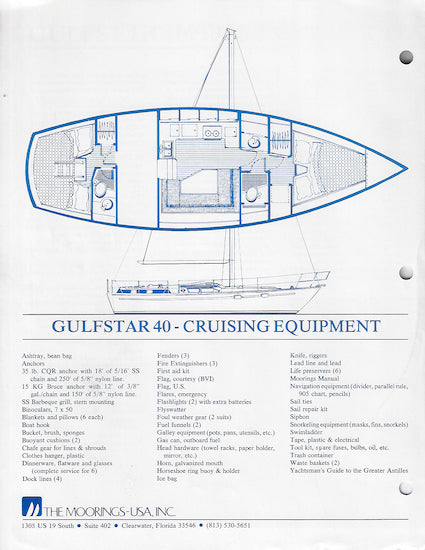 Gulfstar Moorings 40 Brochure