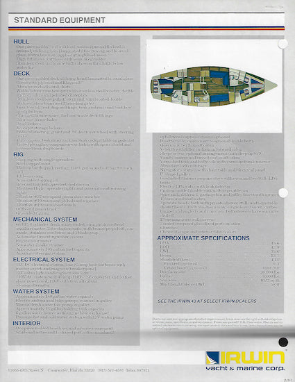 Irwin 43 Mark III Brochure