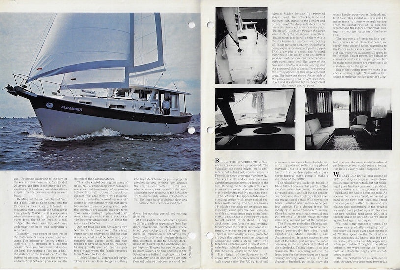 Schucker 440 Motorsailer Magazine Reprint Brochure
