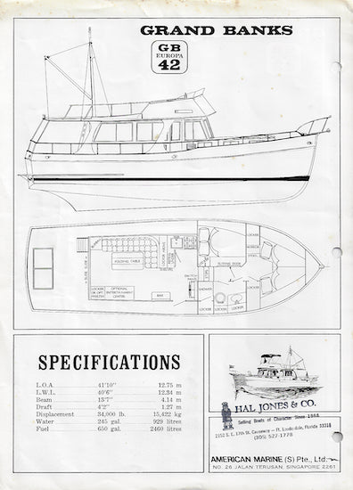 Grand Banks 42 Europa Brochure
