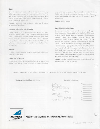 Morgan 30/2 Brochure