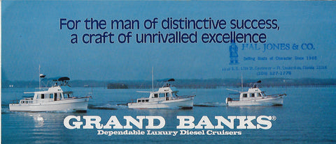 Grand Banks 1980s Brochure