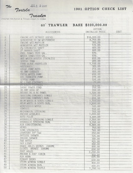 Tortola Trawler 50 Brochure