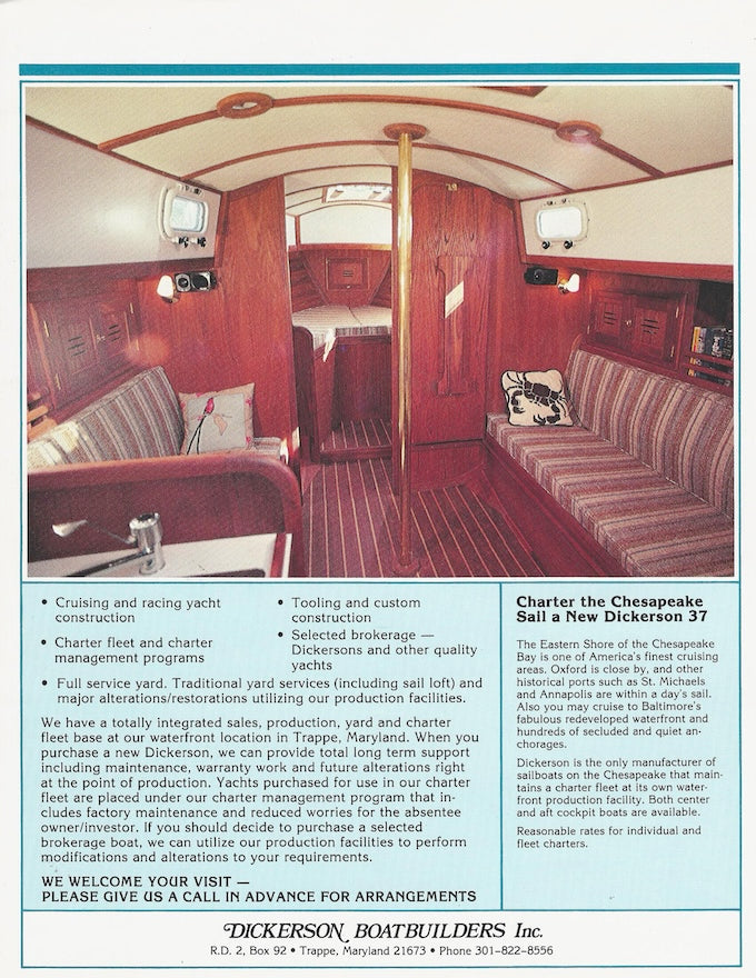 Dickerson 37 Digital Specification Brochure