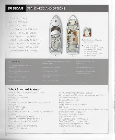 Meridian 391 Sedan Bridge Brochure