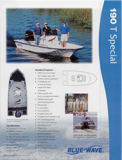 Blue Wave 190 Super Tunnel / T Special Brochure