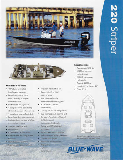 Blue Wave 220 Classic / Striper Brochure