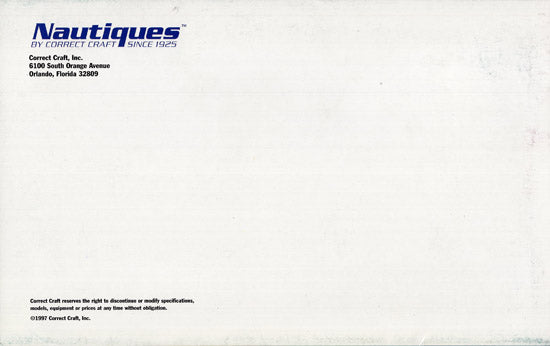 Correct Craft 1998 Nautiques Brochure