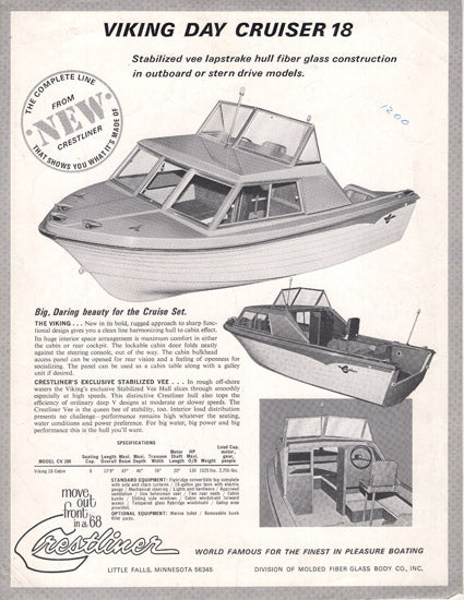 Crestliner Viking Day Cruiser 18 Brochure