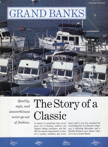 Grand Banks 1990s Brochure