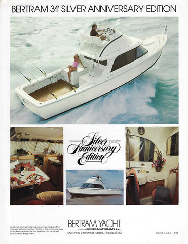 Bertram 31 Silver Anniversary Edition Brochure