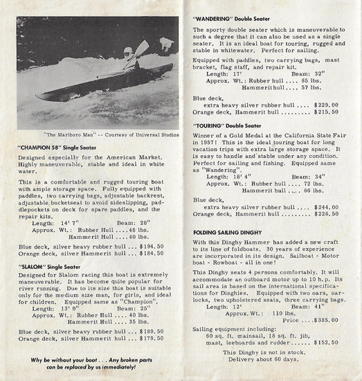 Hammer Folding Boat Brochure