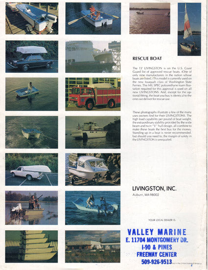 Livingston 1982 Brochure