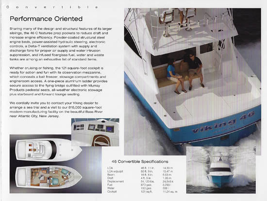 Viking 46 Convertible Brochure