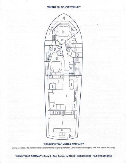 Viking 58 Convertible Specification Brochure