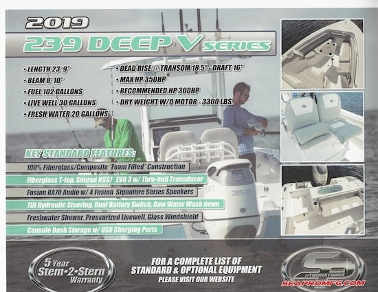 Sea Pro 239 Deep V Brochure