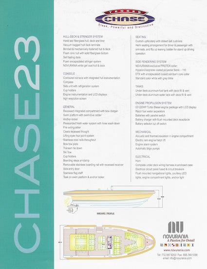 Novruania Chase 23 Specification Brochure