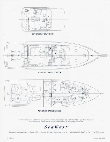 SeaWest 72 Pilothouse Yachtfisher Specification Brochure