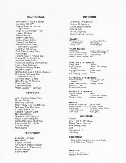 Navigator Sundance 5300 Specification Brochure