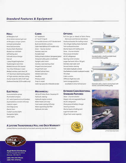 Skagit Orca Brochure