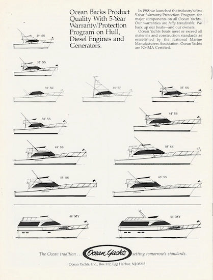 Ocean 32 Super Sport Marlin Magazine Reprint Brochure