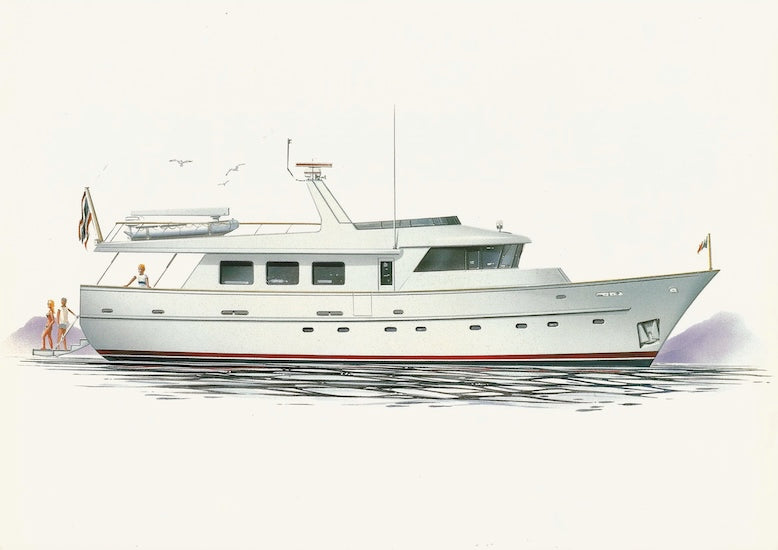 Concorde Lotus 70 Showboats International Magazine Reprint Brochure