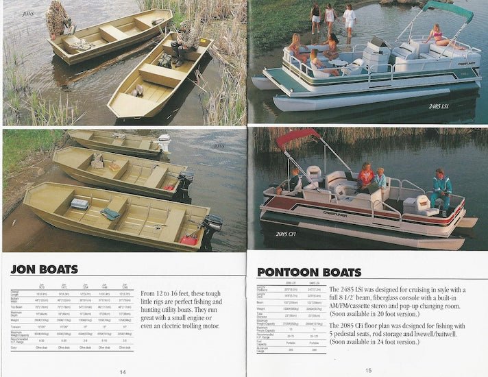Crestliner 1994 Mini Brochure