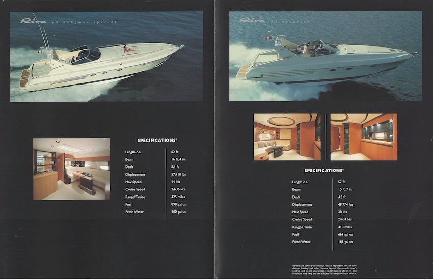 Riva 1990s Brochure