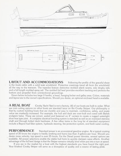 Crosby Striper 24 Brochure
