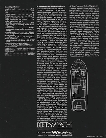 Bertram 46 Brochure