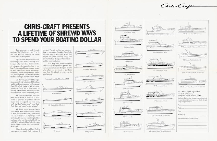 Chris Craft 1976 Brochure
