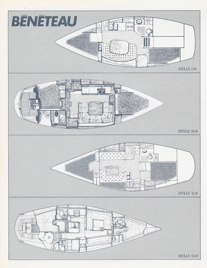 Bénéteau 1980s Idylle Specification Brochure